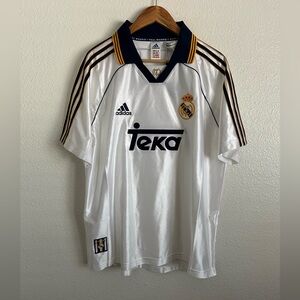 Adidas Real Madrid 1999/2000 Home Retro Soccer Jersey Authentic Men’s Sizes